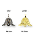 925 Sterling Silver and 24K Gold Vermeil Urartian inspired Pendants and Dangles, Jewelry Making, M/VM184