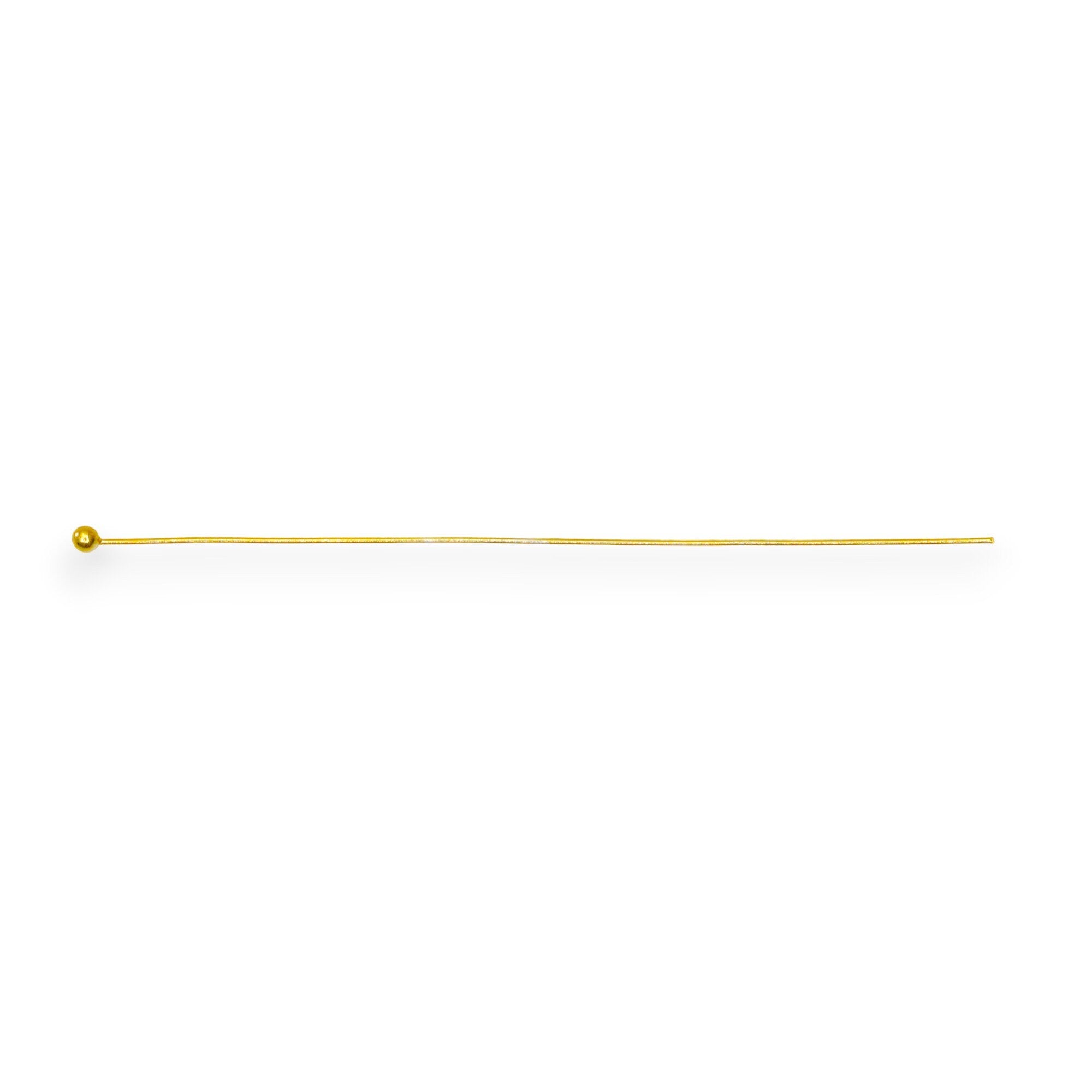 925 Sterling Silver and 24K Gold Vermeil Very Fine and Special headpins for small hole pearls and beads, Jewelry Making, M/VM189