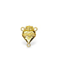 925 Sterling Silver & 24K Gold Vermeil double sided sacred heart and crown of thorns Rosary Center, Jewelry Supply, R26-RV26