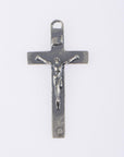925 Sterling Silver & 24K Gold Vermeil Pendant Straight and Plain Crucifix, Jewelry Supply, R50P-RV50P