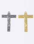 925 Sterling Silver & 24K Gold Vermeil Modernist Pendant, Jewelry Supply, 61P-RV61P