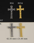 925 Sterling Silver & 24K Gold Vermeil Saint Therese Pendant Center, Jewelry Supply, R54P-RV54P