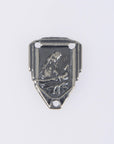 925 Sterling Silver & 24K Gold Vermeil Sacred heart of Jesus Rosary Center, Jewelry Supply, R84-RV84