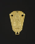 925 Sterling Silver & 24K Gold Vermeil Miraculous Medal Rosary Center, Jewelry Supply, R73-RV73