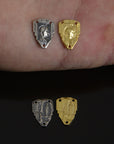 925 Sterling Silver & 24K Gold Vermeil Our Lady of Lourdes Rosary Center, Jewelry Supply, R83-RV83