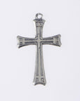 925 Sterling Silver & 24K Gold Vermeil Straight lines Art Deco Pendant, Jewelry Supply, R59P-RV59P