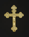 925 Sterling Silver & 24K Gold Vermeil Large Rosary Pendant, 19th Century Style, Jewelry Supply, R68P-RV68P