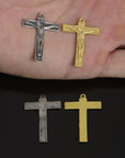 925 Sterling Silver & 24K Gold Vermeil Modernist Pendant, Jewelry Supply, 61P-RV61P