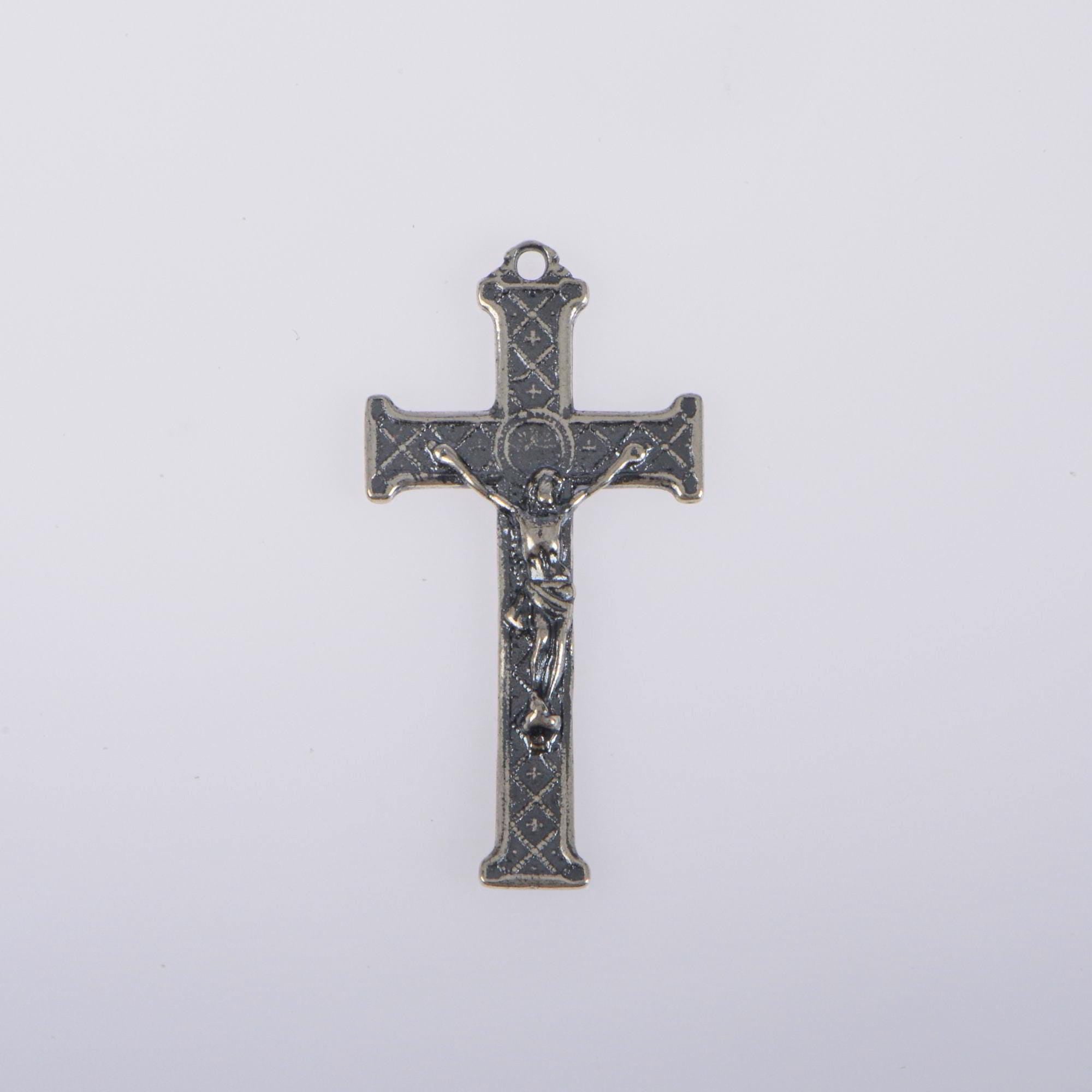 925 Sterling Silver & 24K Gold Vermeil Saint Therese Rosary Center, Jewelry Supply, R54-RV54