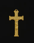 925 Sterling Silver & 24K Gold Vermeil Saint Therese Rosary Center, Jewelry Supply, R54-RV54