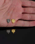 925 Sterling Silver & 24K Gold Vermeil Morther of Mercy Rosary Center, Jewelry Supply, R77-RV77
