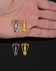 925 Sterling Silver & 24K Gold Vermeil Open Work Miraculous Virgin Center, Jewelry Supply, R85-RV85