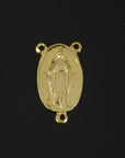 925 Sterling Silver & 24K Gold Vermeil Our Lady of Knock Rosary Center, Jewelry Supply, R79-RV79