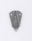 925 Sterling Silver & 24K Gold Vermeil Miraculous Medal Rosary Center, Jewelry Supply, R73-RV73