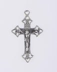 925 Sterling Silver & 24K Gold Vermeil Cross Pendant, Open work Pendant, Jewelry Supply, R49P-RV49P