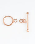 925 Sterling Silver Rose Gold Toggle Clasps, Toggle Clasp, Silver Plain Toggle Clasp Set, Jewelry Making Supplies, Jewelry Findings, RGM59D
