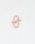 925 Sterling Silver Rose Gold S Clasps, Hook Clasps, Antique Silver Connectors, Jewelry Making Supplies, Jewelry Findings, RGM65A
