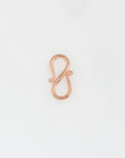 925 Solid Silver Rose Gold S Clasps, Solid Silver Hook Claspsin Gold, Gold S Clasps Connectors, Jewelry Supplies, Jewelry Findings, RGM65B