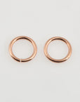 925 Sterling Silver Rose Gold Open Jump Rings, tough, High Quality Dia 11.5mm & Ga.14 in Silver, 3 Pces, Jewelry Supplies, Findings RGM68E