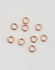 Dia 5mm & Ga.3 925 Sterling Silver Rose Gold CLOSED Jump Rings, Tough, Hollow jump Rings, Jewelry Supplies, Findings, RGM103B