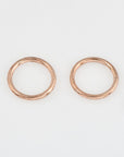 925 Sterling Silver Rose Gold High Quality 19 mm CLOSED and HOLLOW Jump Rings, Jewelry Supplies, Findings, RGM104D