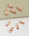 925 Sterling Silver Rose Gold Lobster Clasp, Silver Trigger Clasp, Spring Clasp, Jewelry Making Supplies, Jewelry Making Findings, RGM55B