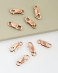 925 Sterling Rose Gold Silver Lobster Clasp, Silver Trigger Clasp, Spring Clasp, Jewelry Making Supplies, Jewelry Making Findings, RGM55C