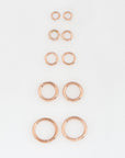 925 Sterling Silver Rose Gold High Quality Open Jump Rings, Solid Sterling Silver thick Open Rings, Jewelry Supplies, Findings, RGM68A-E