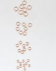 925 Silver Rose Gold High Quality CLOSED Jump Rings, CLOSED Jump Rings, Sterling Silver Closed Rings Jewelry Supplies, RGM103A-D