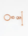 925 Sterling Silver Rose Gold Toggle Clasps, Silver Toggle Clasp, Plain Toggle Clasp Set, Jewelry Making Supplies, Jewelry Findings, RGM59C