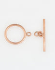 925 Sterling Silver Rose Gold Toggle Clasps, Toggle Clasp, Gold Plated Plain Toggle Clasp Set, Jewelry Supply, Jewelry Findings, RGM59E