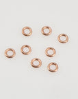Dia 4mm & Ga.2 925 Sterling Silver Rose Gold CLOSED Jump Rings, tough, Silver Hollow Rings, Jewelry Supplies, Findings, RGM103A