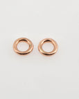 925 Sterling Silver Rose Gold High Quality 12,7 mm CLOSED and HOLLOW Jump Rings, Jewelry Supplies, Findings, RGM104B