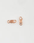 925 Sterling Silver Rose Gold Lobster Clasp, Silver Trigger Clasp, Spring Clasp, Jewelry Making Supplies, Jewelry Making Findings, RGM55A