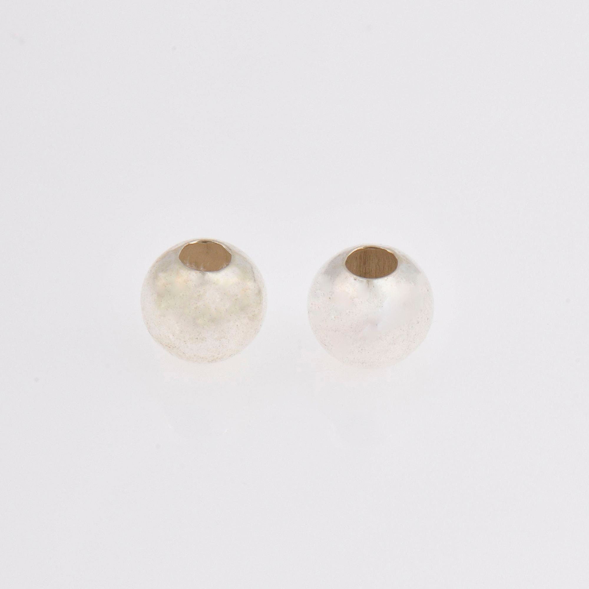 925 Sterling Silver 8mm Round Beads, Smooth Seamless Round Beads, Round Shape Beads, Seperator Beads, Jewelry Crafting Supplies, M3I