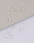 925 Sterling Silver Ear Wires, Solid Silver Earring Hooks, Silver Ear Wires, Earrings Making Supply, Jewelry Making Findings, M37