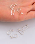 925 Sterling Silver Ear Wires, Solid Silver Earring Hooks, Silver Ball Ear Wires, Earrings Making Supply, Jewelry Making Findings, M38