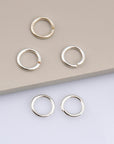 925 Sterling Silver High Quality Open Jump Rings, Solid Sterling Silver thick Open Rings, Jewelry Supplies, Findings, M68A-E