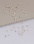 3 x 1.6 mm 925 Sterling Silver 20 Pcs Closed Separator Rings, Silver Jewelry Supplies, Findings, M69A