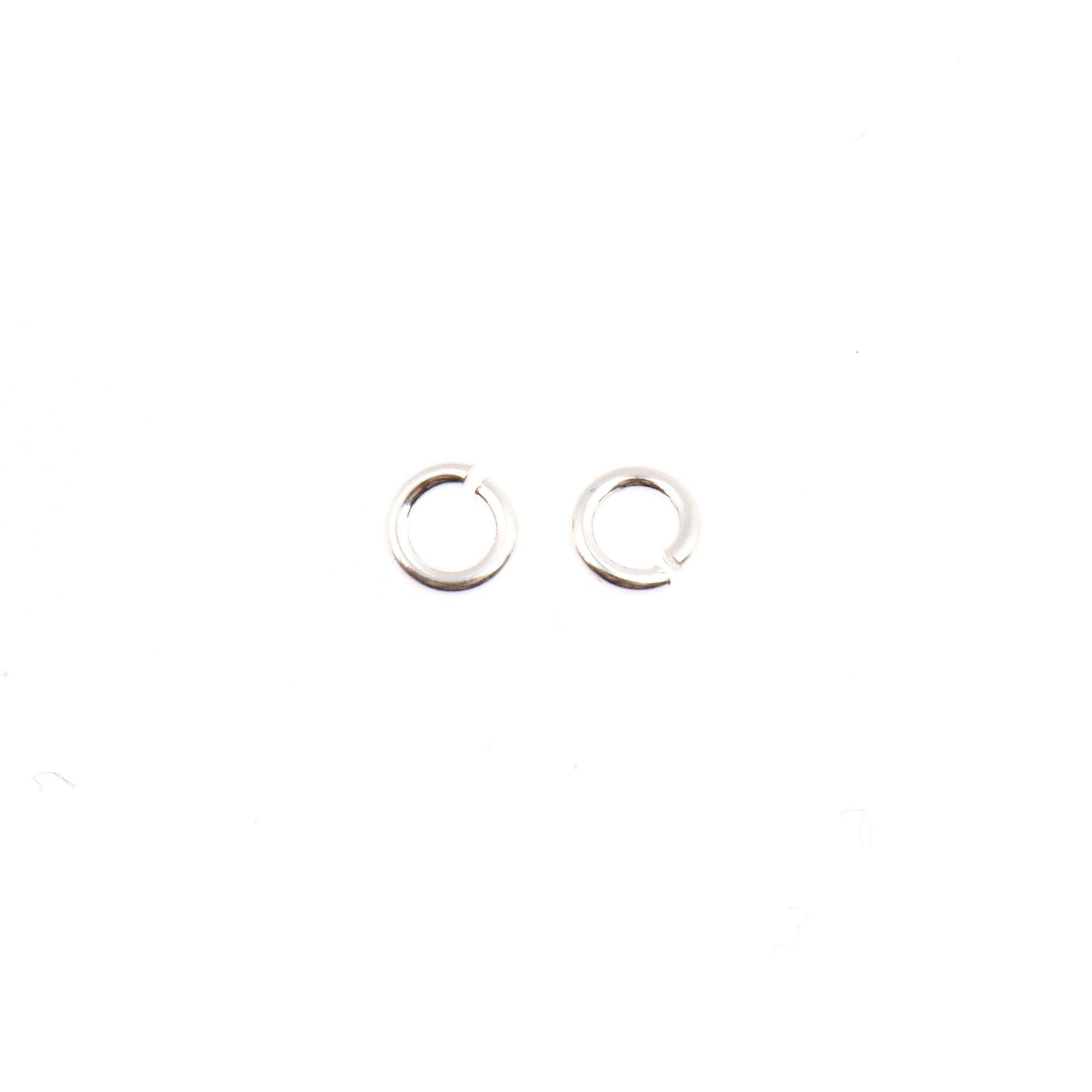 925 Sterling Silver Dia 4.5mm & Ga.19 Open Jump Rings, tough, High Quality in 925 Sterling Silver, 20 Pces Jewelry Supplies, Findings M68A