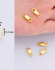 24K Gold Vermeil Lobster Clasp, 925 Solid Silver Trigger Clasp, Gold Plated Spring Clasp, Jewelry Supplies, Jewelry Making Findings, VM55A-E