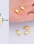 24K Gold Vermeil Lobster Clasp, 925 Solid Silver Trigger Clasp, Gold Plated Spring Clasp, Jewelry Supplies, Jewelry Making Findings, VM55A-E