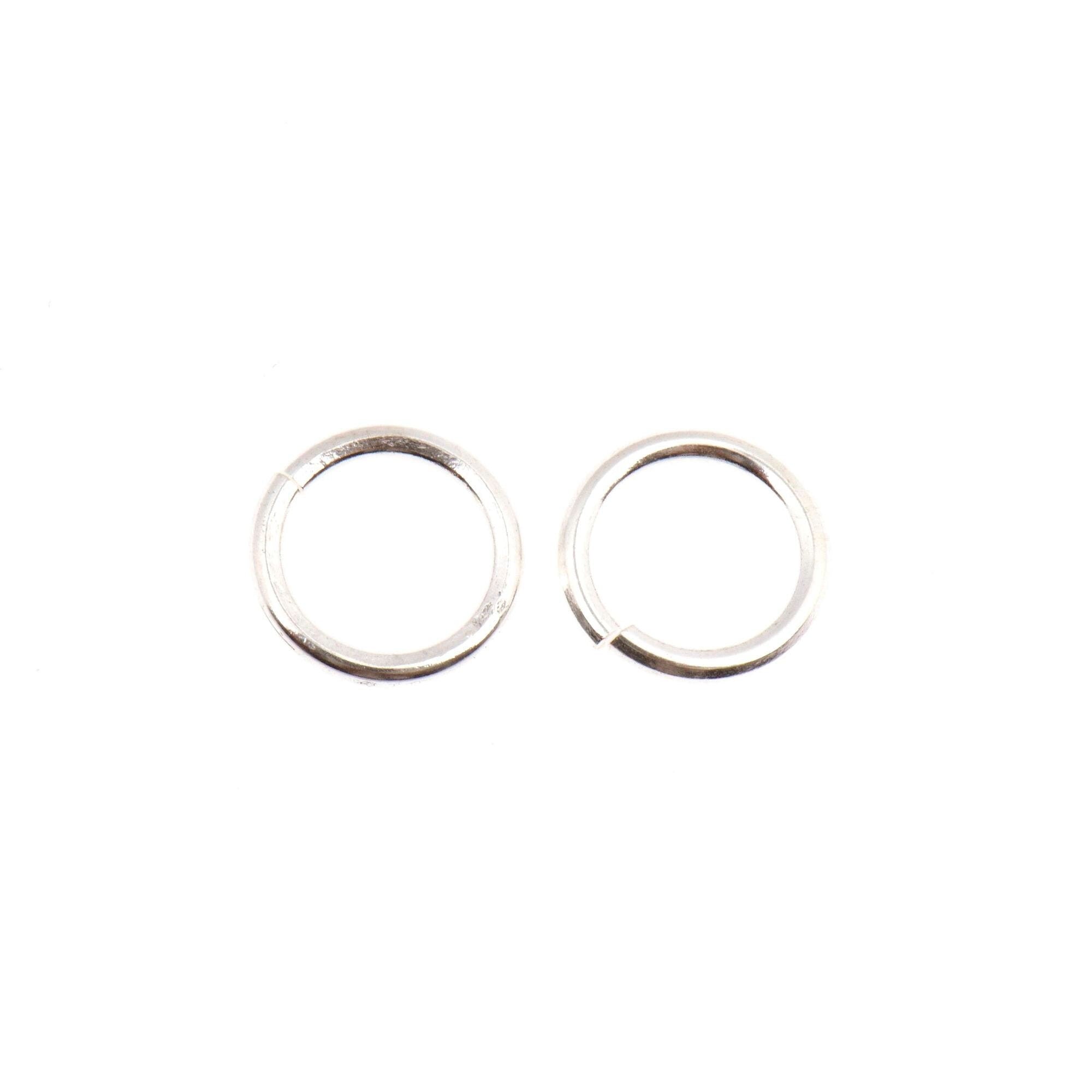 925 Sterling Silver Open Jump Rings, tough, High Quality Dia 11.5mm & Ga.14 in Silver, 3 Pces, Jewelry Supplies, Findings M68 E