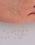 3 x 1.6 mm 925 Sterling Silver 20 Pcs Closed Separator Rings, Silver Jewelry Supplies, Findings, M69A