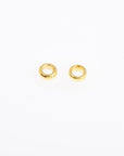 24K Gold Vermeil and 925 Silver Closed Separator Jump Rings, Closed hollow rings, Ring Jewelry Findings, M/VM69 A&B