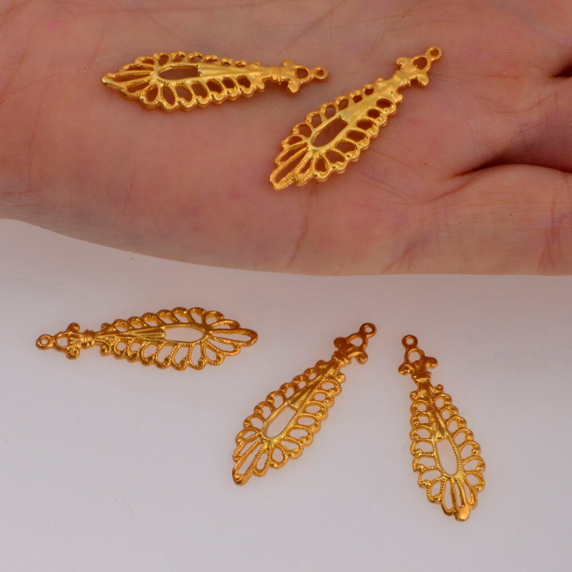 24K Gold Vermeil Chandelier Component for Earring, Pendants, 925 Sterling SilverChandelier Connectors, Jewelry Findings, SV1
