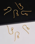 24K Gold Vermeil & 925 Sterling SilverEconomical Ear Wires, Earring Hooks, Ball Ear Wires, Earrings Making Supply, S40V/S40