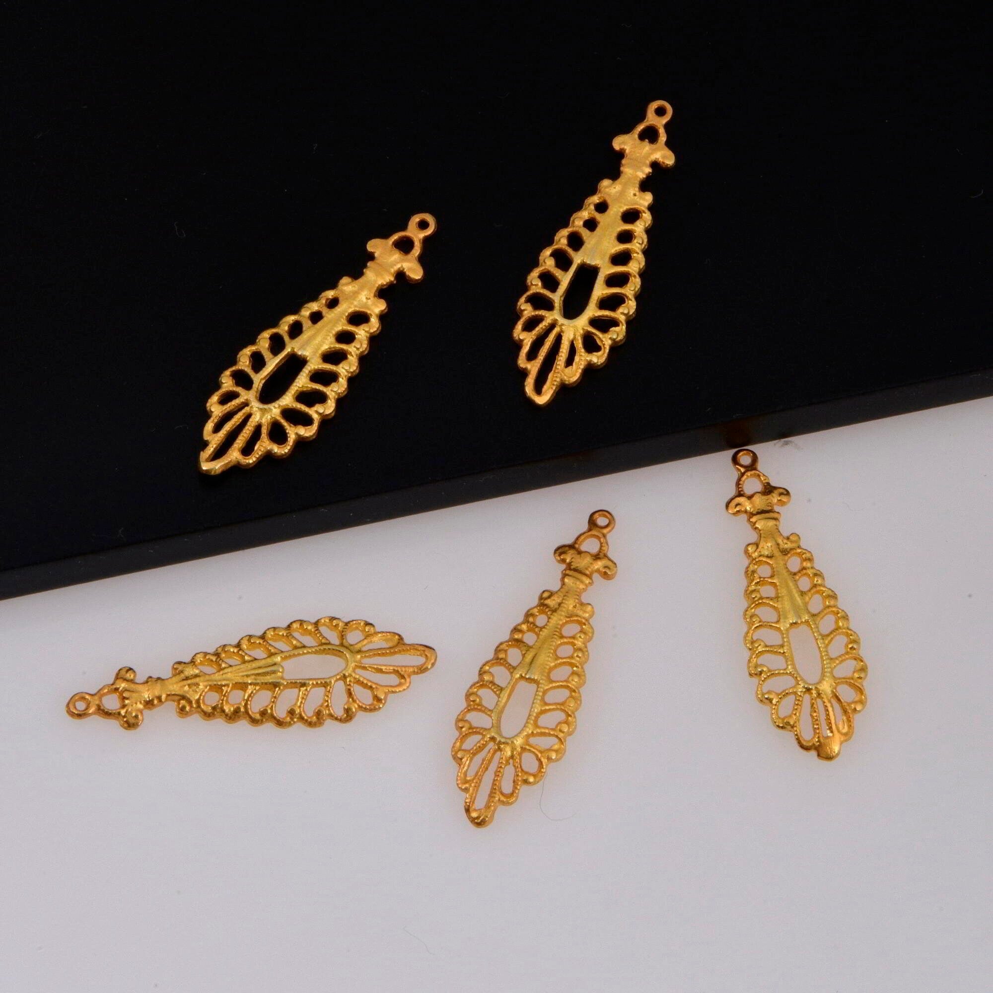 24K Gold Vermeil Chandelier Component for Earring, Pendants, 925 Sterling SilverChandelier Connectors, Jewelry Findings, SV1