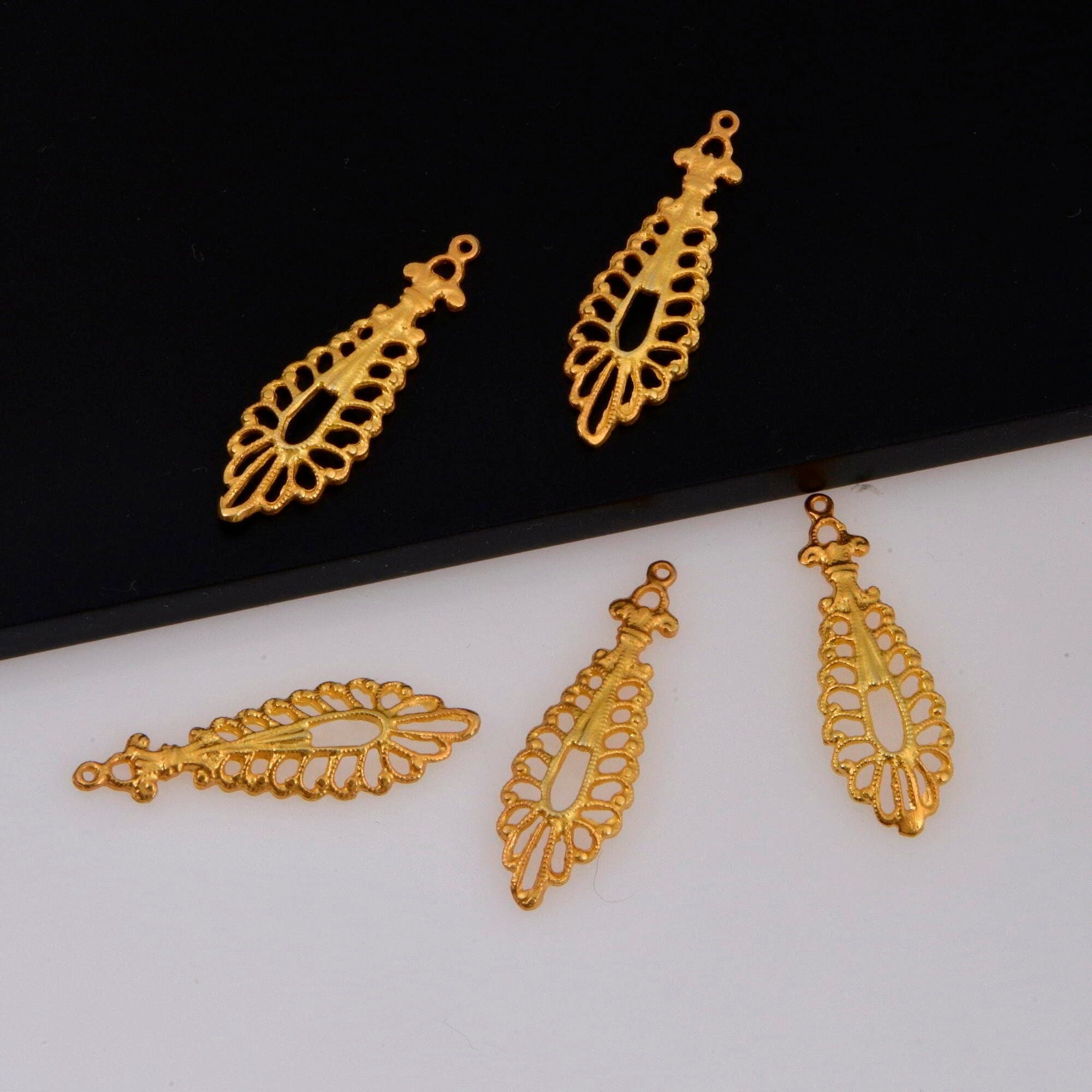 925 Sterling Silver & 24K Gold Vermeil Chandelier Component for Earring, Chandelier Connector, Chandelier Shape Jewelry Findings, SV1/S1