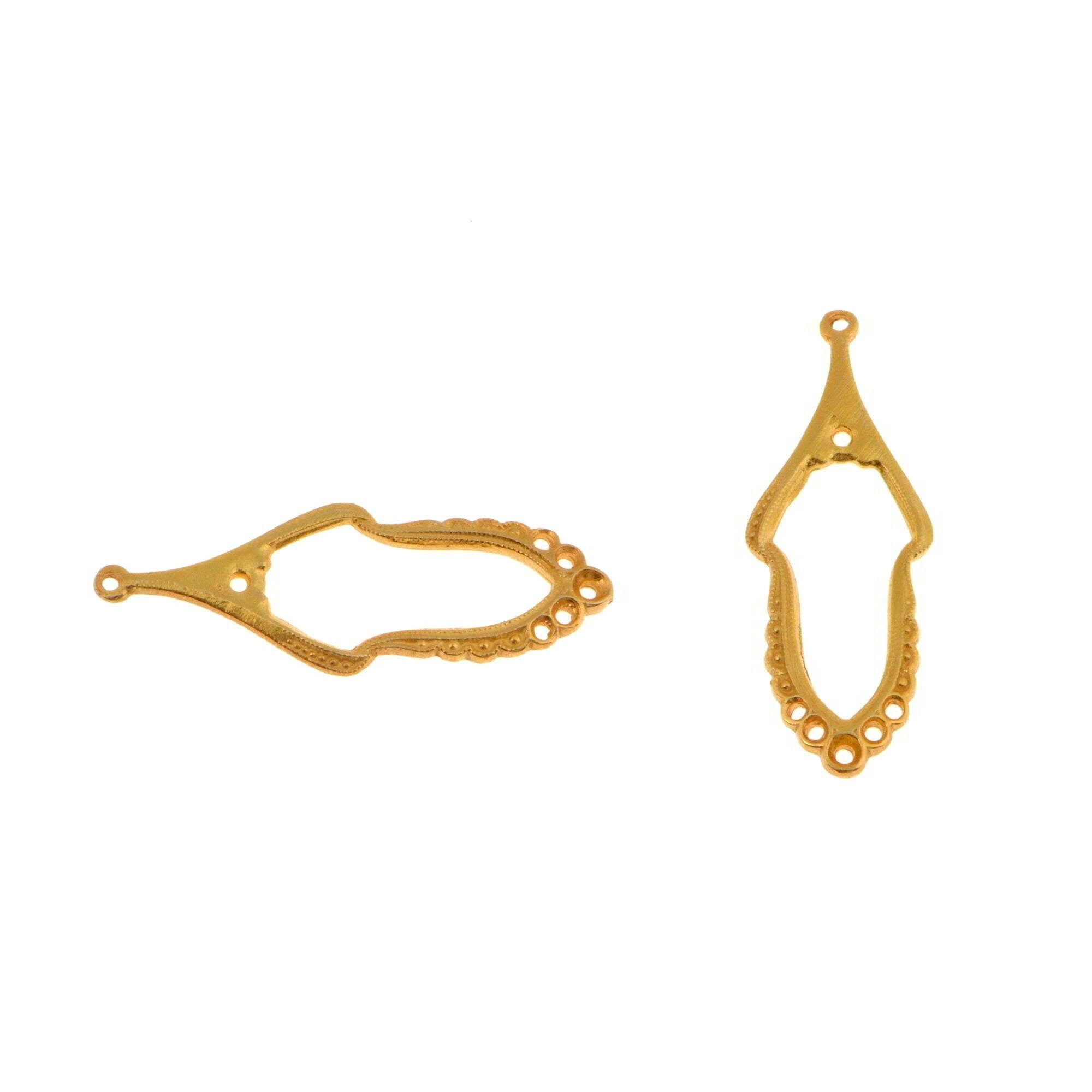 24K Gold Vermeil Chandelier Component for Earring, Pendants, 925 Sterling Silver Chandelier Connectors, Jewelry Findings, SV2